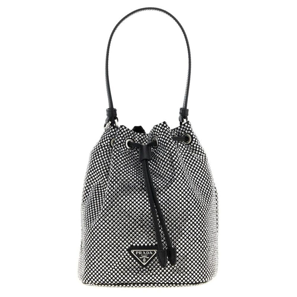 Prada Gray Viscose Women's Handbag